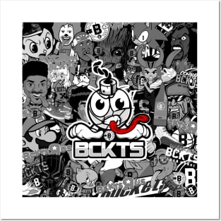 Bckts Cltr Basketball Logo Posters and Art